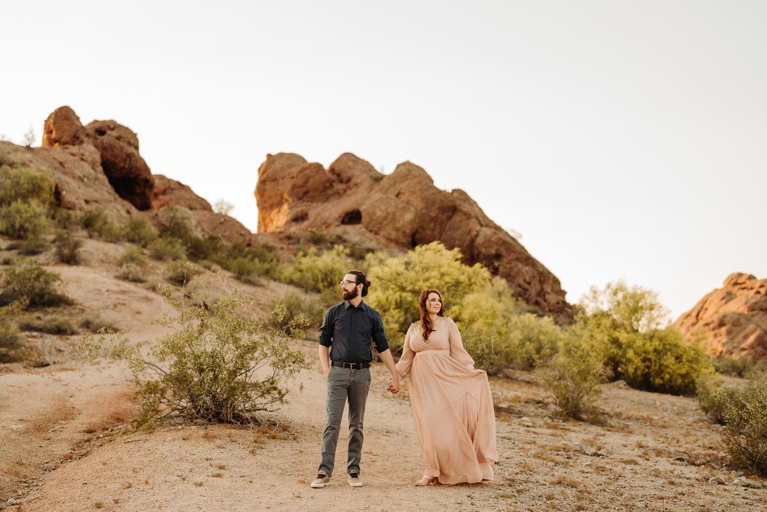 Papago Park Engagement Photos in Tempe, Arizona