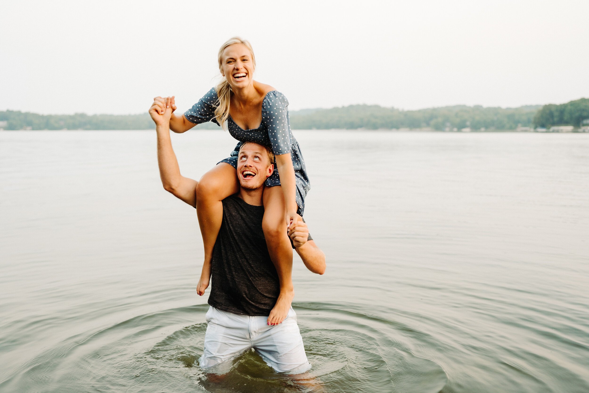 Minnesota Cabin Engagement Photos in Grey Eagle