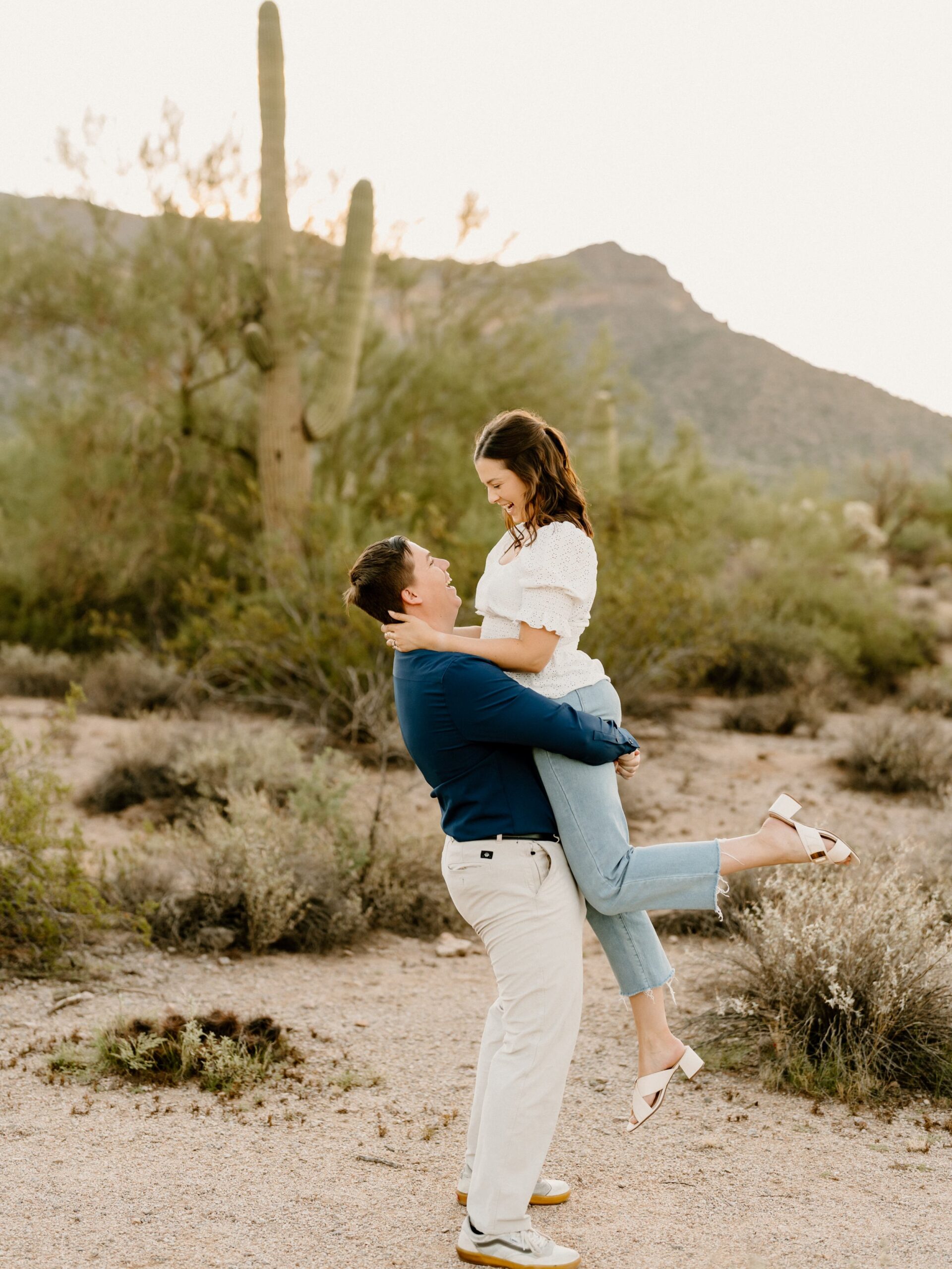 Usery Mountain Park Engagement Photos