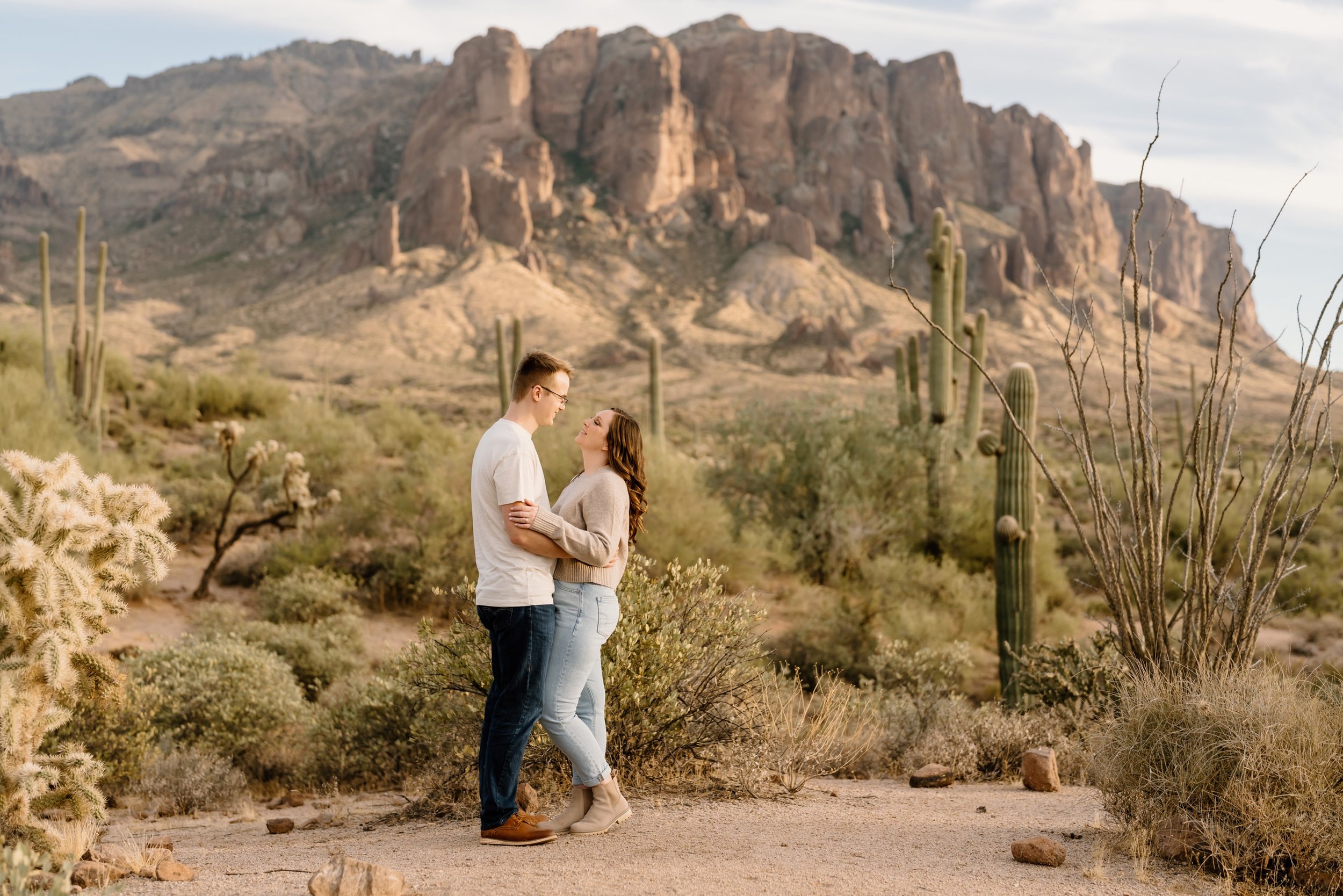 14_Lost Dutchman State Park engagement photos in Apache Junction, Arizona..jpg